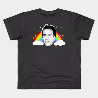 Nic Cage / Aesthetic FanArt Design Kids T-Shirt